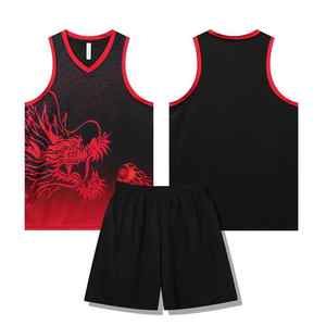 Streetwear rétro bon marché de qualité personnalisé haut de gamme pour hommes, équipe club, ensemble de maillots d'uniformes de basket-ball à sublimation - Product Image 1