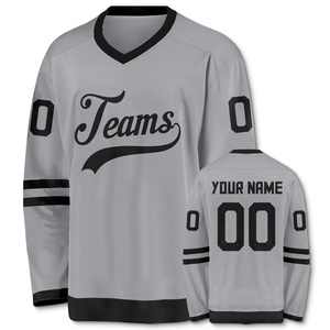 Maillot de hockey sur glace de qualité supérieure pour homme, logo personnalisé, confortable, uniforme de hockey sur glace à manches longues grande taille, respirant - Product Image 1