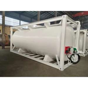 20FT คอนเทนเนอร์ถัง ISO 40ft โซลูชันการขนส่งสารเคมีเกรดสำหรับของเหลวการขนส่งทั่วโลก - Product Image 1