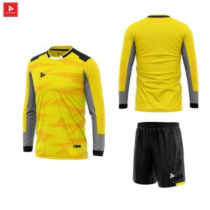 เสื้อเจอร์ซีย์ผู้รักษาประตูฟุตบอลแบบสั่งทำผ้าคุณภาพสูงพร้อมชุดปักตามสั่งจากโรงงาน - Product Image 3