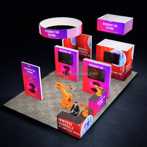 Stand <span class=keywords><strong>de</strong></span> Exhibición Modular con Caja <span class=keywords><strong>de</strong></span> Luz para <span class=keywords><strong>Ferias</strong></span> Comerciales <span class=keywords><strong>de</strong></span> 20x30 pies, Diseño <span class=keywords><strong>de</strong></span> Stand para Exposiciones, Stand para <span class=keywords><strong>Ferias</strong></span> <span class=keywords><strong>Internacionales</strong></span> <span class=keywords><strong>de</strong></span> Tecnología <span class=keywords><strong>de</strong></span> Manufactura - Product Image 4