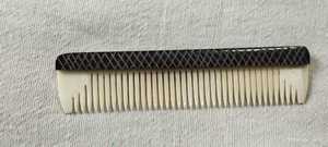 Peine de pelo antiestático profesional para hombres artículos de arte de cuerno de hueso pulido con dientes finos estilo clásico para uso en salón o hogar - Product Image 2