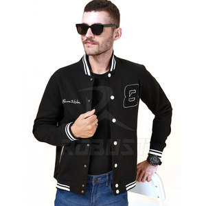 Blouson universitaire vintage pour homme, style streetwear, hiver, avec logo brodé personnalisé, col montant, respirant, OEM - Product Image 6