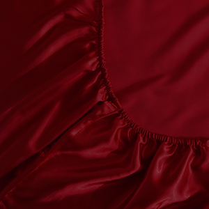 New polyester <span class=keywords><strong>satin</strong></span> đồng bằng dệt 3-mảnh trang bị tấm thiết lập với vỏ gối ban nhạc đàn hồi mềm mượt Vua Kích thước nhà giường tờ - Product Image 3