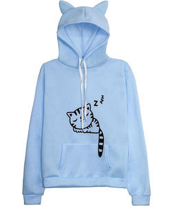 Nouveau prix bas haute qualité femmes personnalisé OEM Logo Design 100% coton sweat à capuche femmes coupe régulière sweat à capuche - Product Image 4