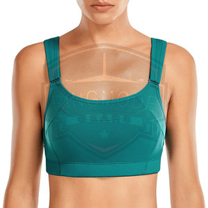 Sujetador Deportivo para Mujer de Alta Calidad, Transpirable, Ecológico, Simple, con Logotipo Frontal, Soporte Medio, Spandex/Poliéster, Superventas al Por Mayor - Product Image 2