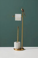 Support de rouleau de papier toilette de luxe en laiton, moderne, écologique, étanche, durable et personnalisable, avec étagère, accessoires de salle de bain
