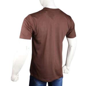เสื้อยืดผู้ชาย - สีน้ำตาลเข้ม - Product Image 2