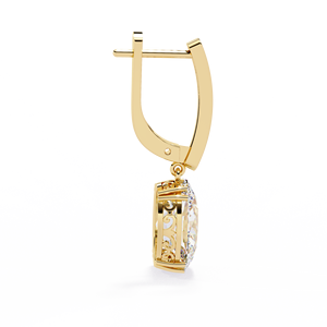 Elegant 14K <b>Rose</b> <b>Gold</b> Lab-Grown Diamond Earrings VVS VS 1.62CT Oval Cut D E IGI Certified Classic Studs White <b>Gold</b> Jewelry - Product Image 4