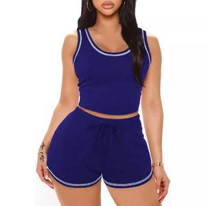 Quick Dry gym fitness girl top selling Women Short <b>Sets</b> Customized logo new style made high quality crop top <b>twin</b> <b>set</b> - Product Image 1