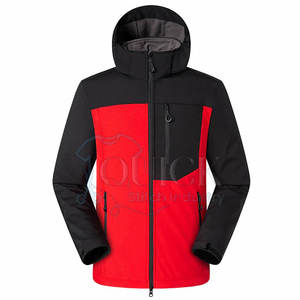 Servicios OEM de alta calidad de diseño personalizado con capucha logotipo frontal primavera chaqueta Softshell nuevo diseño para hombres impermeable transpirable - Product Image 1