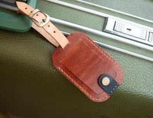 Étiquette de bagage de compagnie aérienne avec logo personnalisé étiquette de bagage de croisière en cuir véritable avec ficelle LT-0059 - Product Image 5