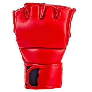 Gants de boxe en cuir PU de 8oz pour hommes demi-doigts MMA sac de sable protecteur d'entraînement pour enfants et adultes Kick Boxing - Product Image 2