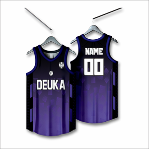 Maillots de basket-ball personnalisés OEM avec nom/numéro d'équipe, 100% polyester, vêtements de sport avec technique d'impression par sublimation pour club de jeunes - Product Image 1