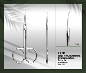 Nghia Profesional Pedicura Manicura Tijeras KD.707 Removedor de callos de acero inoxidable Herramienta de eliminación de piel muerta afilada para cutícula - Product Image 3