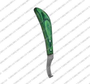 Cuchillo de pezuña de herrador Premium Herramienta profesional de acero inoxidable para recortar pezuñas de caballo de TARIQ MFG CO CE ISO EU - Product Image 4