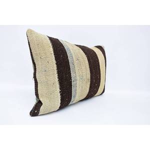 16x24 Beige Laine Kantha Patchwork Oreiller De Luxe Floral Vintage Impression Soie Tissé Coussin Portable pour Literie - Product Image 3