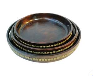 Arabic Style Wooden Metal Coffee <b>Table</b> 100% Food Safe New Design Contemporary 4pcs Ramadan Diwali <b>Occasions</b> Wholesale Price - Product Image 3