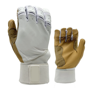 Tamaño y diseño personalizados Guantes de béisbol de bateo de cuero negro Moda deportiva Personalizable Guantes de bateo de cuero profesional - Product Image 5