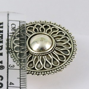 Attraction Amoureuse ! ! Bagues en argent sterling 925 Shri Ashapura Jewels Weather Oxidized Plain Silver BOHEMIA Christian Gemstone - Product Image 4