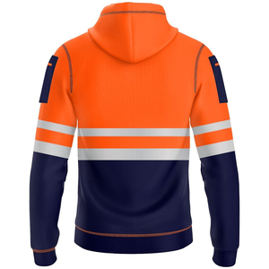 Venta al por mayor de color personalizado frente de alta visibilidad de construcción de ropa de trabajo de los hombres con capucha transpirable precio barato de alta calidad de los hombres de capucha - Product Image 4