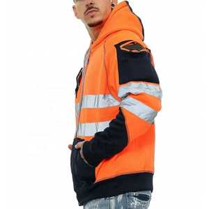 Vêtements de travail en gros, logo personnalisé, motif réfléchissant, chemise en polyester à manches longues haute visibilité, unisexe - Product Image 6