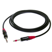Connecteur de prise téléphonique mono TS 6,3 mm 10A avec contact en laiton plaqué noir électrophorétique rouge pour câble de guitare