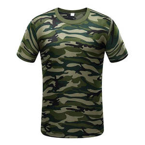 Camiseta de Caza de Manga Corta para Hombre, Camuflaje de Poliéster, Ropa de Pesca, Protección UV - Product Image 1