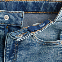 Jeans Casuales de Pierna Ancha para Chicas, Cintura Media, Verano, Sexy, Cómodos, Ajuste Holgado, Denim de Color Claro, Ecológicos e Impermeables