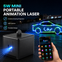 Proyector Láser RGB de 5W para Mapeo de Cubos, Dibujo y Animación en Tiempo Real, Luz Láser con Control por Aplicación para Fiestas y Eventos de DJ