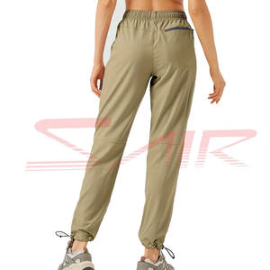 Pantalon droit pour femme de haute qualité à taille élastique, nouveau design, respirant, grande taille, décontracté, confortable, avec logo personnalisé, directement de l'usine - Product Image 4