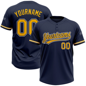 Uniforme Profesional de Béisbol Unisex al por Mayor, Jersey de Dos Botones, Ropa Deportiva Personalizada para Equipos Universitarios, Transpirable, Absorbe la Humedad, 100% - Product Image 2