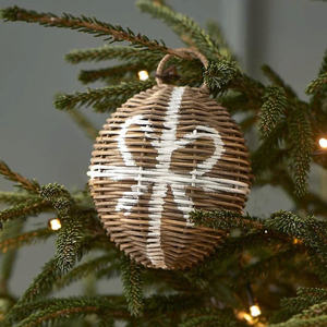 Traditional Handmade Rattan Christmas <b>Ornaments</b> With Modern Natural Style Hanging <b>Tree</b> <b>Ornaments</b> In Xmas Holiday - Product Image 1