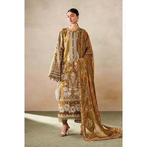 Ensemble de costume pour femme en tissu brodé non cousu EL26-D07 - Product Image 1