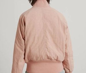 100% High Quality Natural Pink Color Wool Body Leather Sleeve for Button Varsity <b>Jacket</b> for Wholesale Price <b>Long</b> Sleeve - Product Image 6