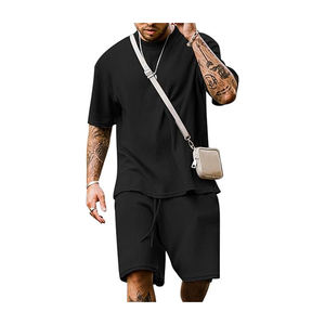 Ensembles d'été pour hommes 100% coton personnalisés respirants de haute qualité Premium 250 GSM BILAZZO SPORT Style urbain - Product Image 3