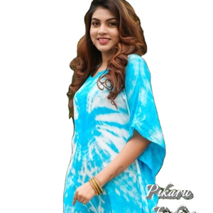 Caftan en soie grande taille pour femmes tunique Caftan Resort caftan robe plage couvrir nuit vêtements de nuit peignoir maison porter robe - Product Image 1