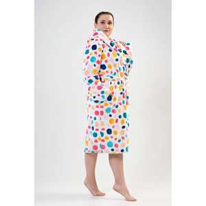 Bata con capucha de manga larga suave para mujer XXL con bolsillos, ropa de dormir - Product Image 2