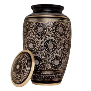 Antique Design Pattern Brass <b>Large</b> Keepsake Urns Brass Grecian Pattern Latest Design Adults Cremation Urn - Product Image 2