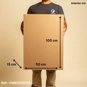 Organisateur de vêtements rectangulaire Alta 50x15x100 cm en carton ondulé, boîte de rangement élégante - Product Image 3