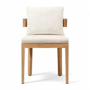 Chaises de salle à manger modernes et durables en bois de teck massif avec dossier incurvé pour parc, cuisine, restaurant, mobilier scolaire-confortables - Product Image 2