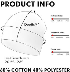 Gorro cálido de invierno de punto Jacquard personalizado al por mayor, gorro bordado en 3D, gorros sin puños del fabricante - Product Image 2