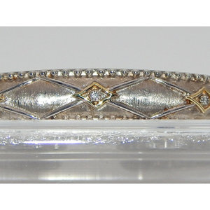 Elegante. Bracciale in argento Sterling 925 e diamanti 18K gioiello unico ed elegante - Product Image 1