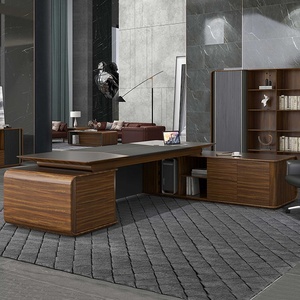 modern wood manager <b>desk</b> luxury ceo executive table high end commercial office furniture solid wood mdf boss <b>workstation</b> - Product Image 3