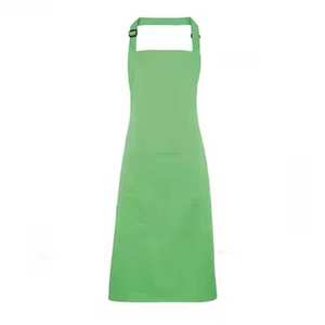 Delantal de babero de cocina con estampado personalizado de material de algodón 100% de calidad exportadora con logotipo privado - Product Image 4