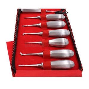 Kit d'élevateurs dentaires courbes en acier inoxydable allemand, 13 pièces, professionnel, manuel, pour l'extraction des dents, SIGAL - Product Image 3