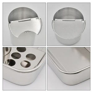 1 set vassoio per attrezzi dentali in acciaio inossidabile piastra per medicazione scatola portaoggetti per strumenti con 34 bottiglie materiale orale attrezzatura da laboratorio per dentisti - Product Image 4