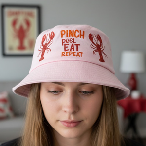 Wholesale Custom Hand Embroidery Sequined Front Panel Design St. Patrick's Day <b>Summer</b> Casual <b>Women</b> Bucket <b>Hats</b> - Product Image 5