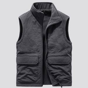 CONMR Gilet thermique populaire pour hommes en mélange de polyester <span class=keywords><strong>sans</strong></span> manches avec doublure intérieure douce pour les activités décontractées et de plein air - Product Image 1