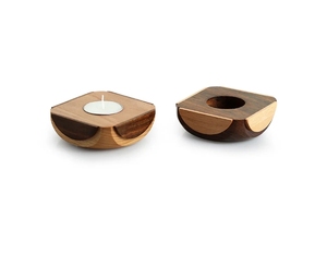 Jugnu Chakori Wooden Tea Light <b>Holder</b> <b>Tealight</b> <b>Holder</b> for Wedding Centerpieces for Home Decoration Set of 2 farmhouse decor - Product Image 6